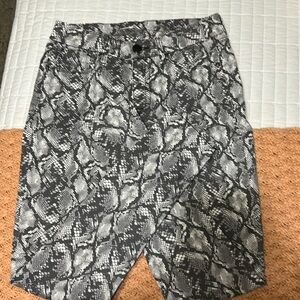Seven snake skin patterned jeans